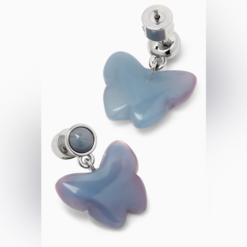 COACH Resin Butterfly Drop Earrings